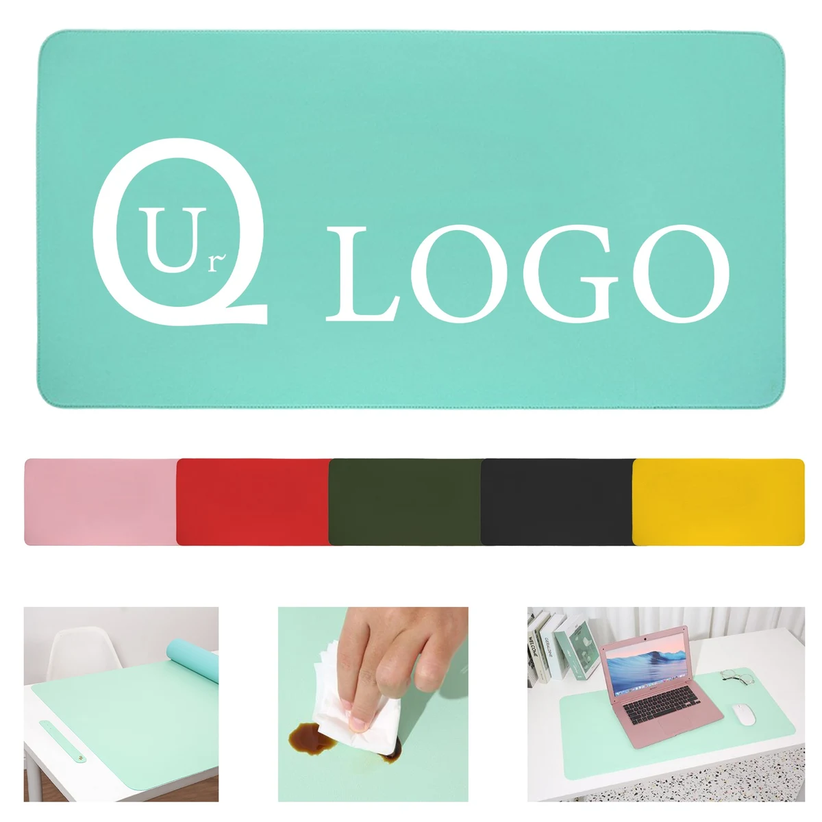 Double-Sided Pu Desk Mouse Pad 1