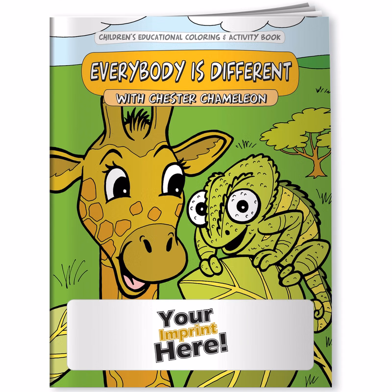 Coloring Book - Differences, Everybody is Different with Chester Chameleon