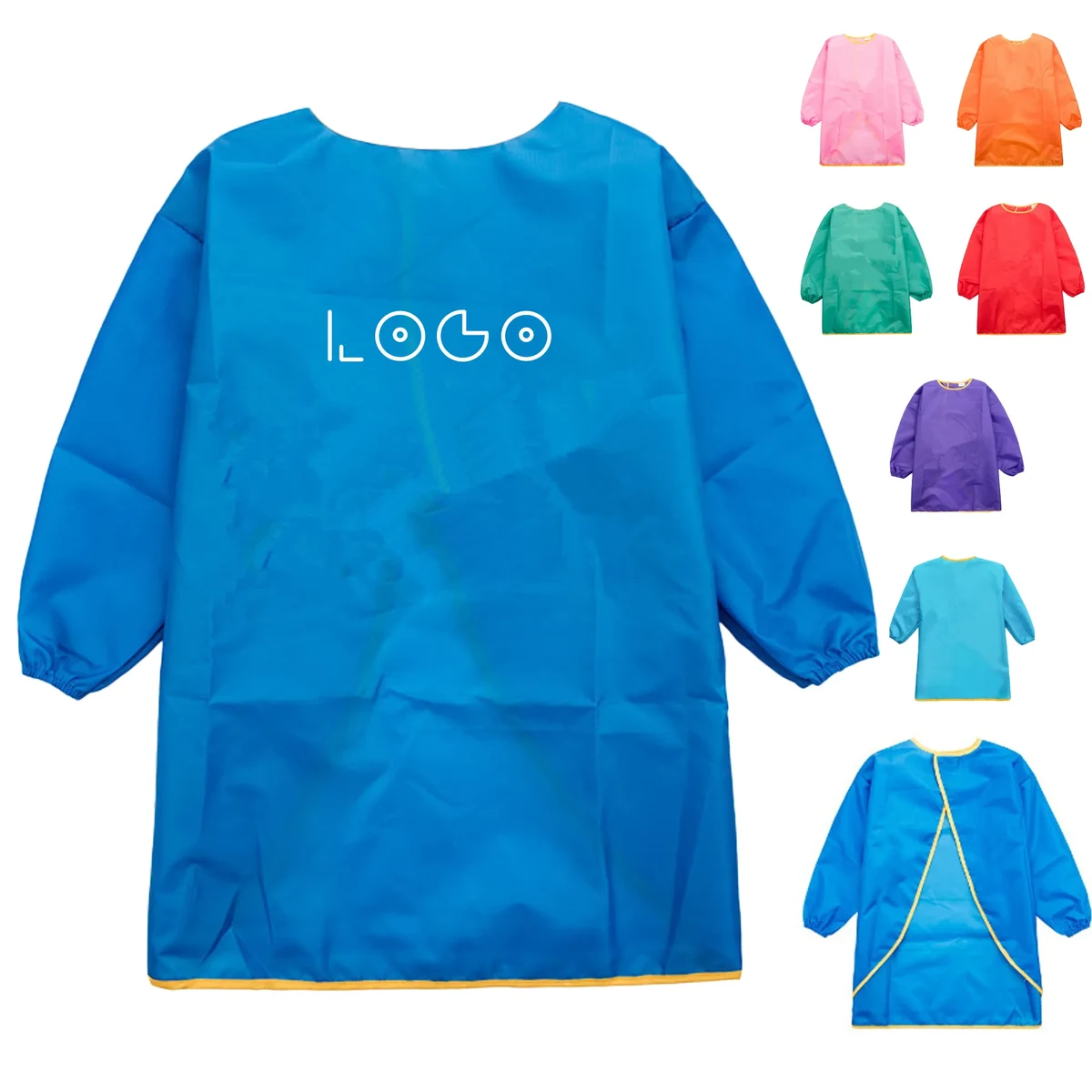 MOQ 20 Kids Art/Eating/Play Smock Reversible Apron 1