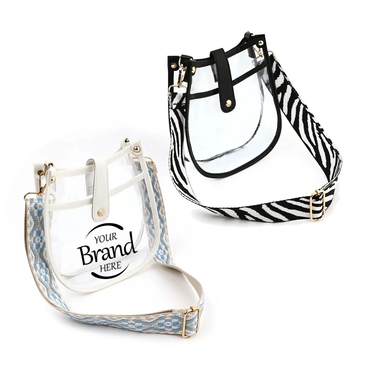 Clear Crossbody Tote Bag Fashionable 1
