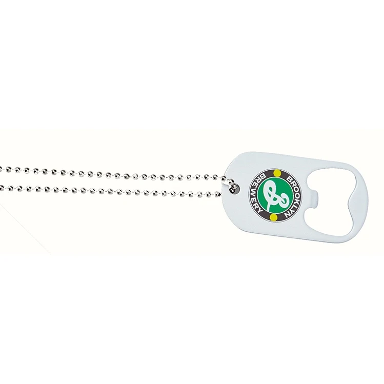 Dog Tag Bottle Opener - Full Color Imprint 1