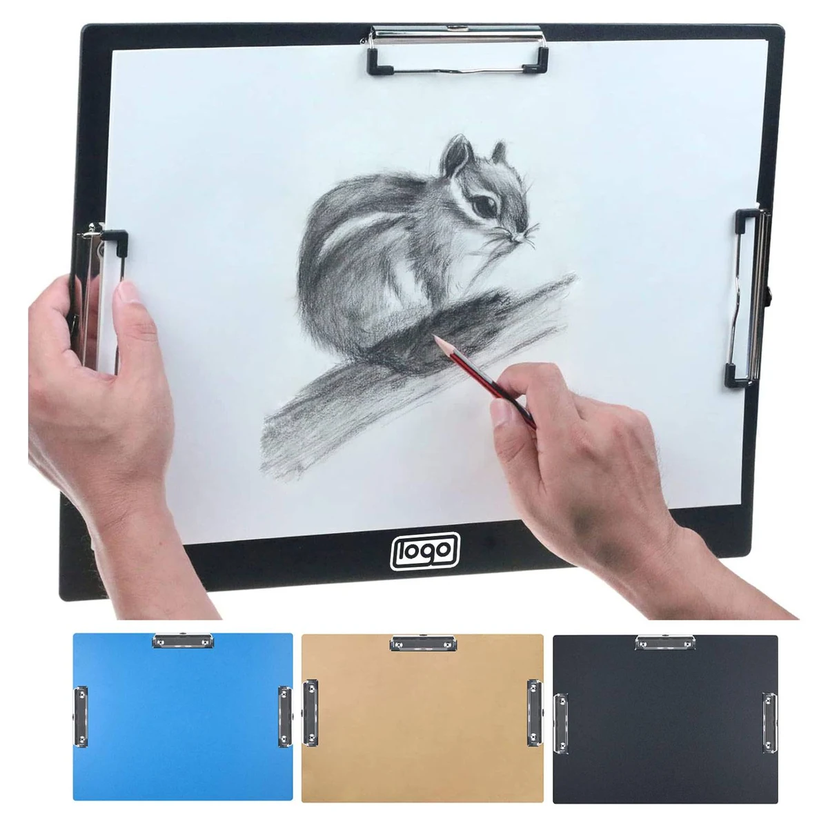 A3 Three Clip Plastic Clipboard 1