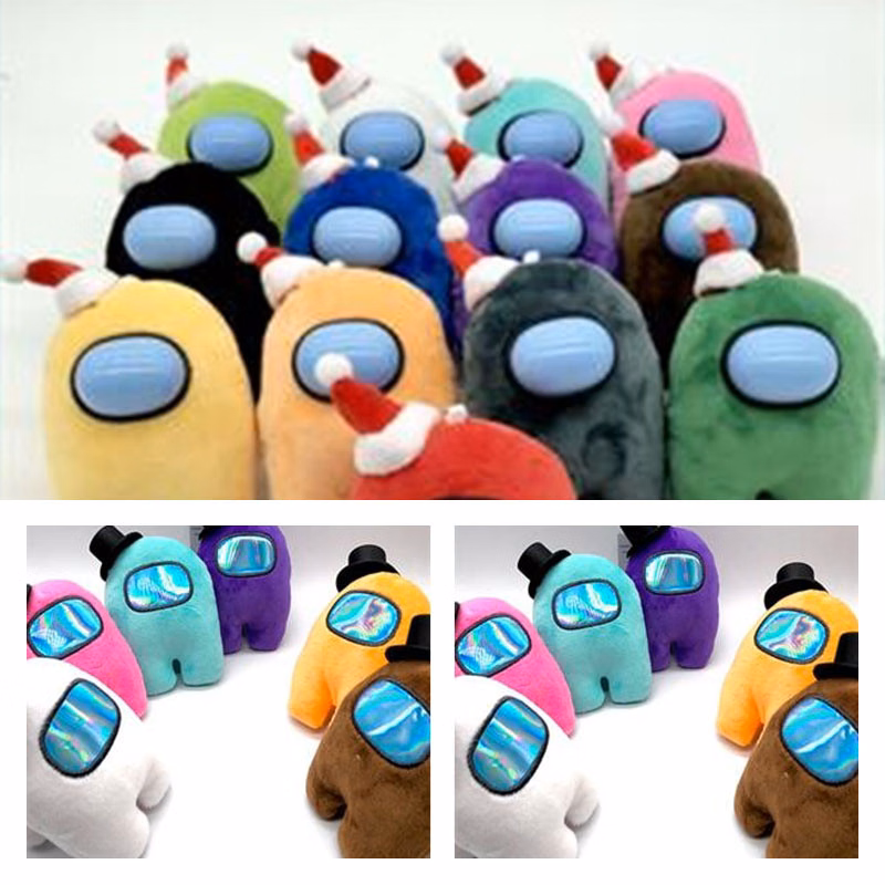 Amongus plush toy with keychain with sound