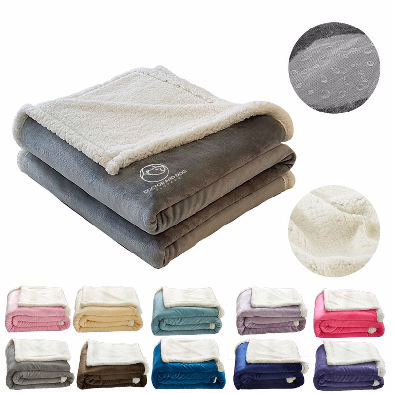 Sherpa Fleece Throw Blankets, Soft Fluffy Flannel Plush Blanket and Throw