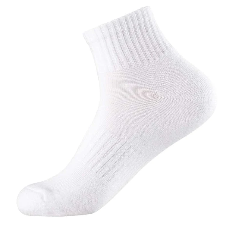 Men's Half Cushioned Quarter Socks White 1