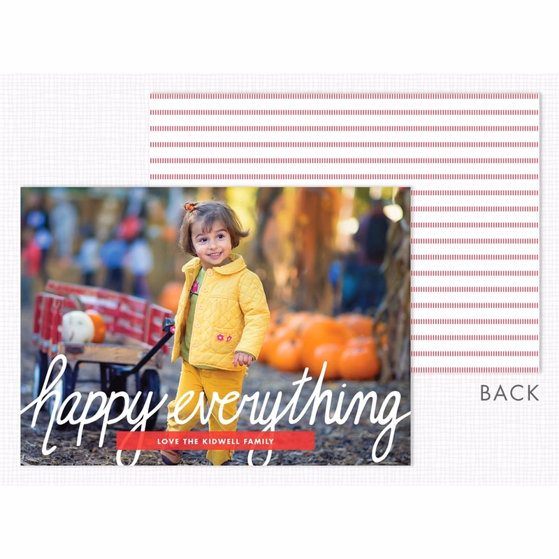 Happy Everything Flat Holiday Photo Card