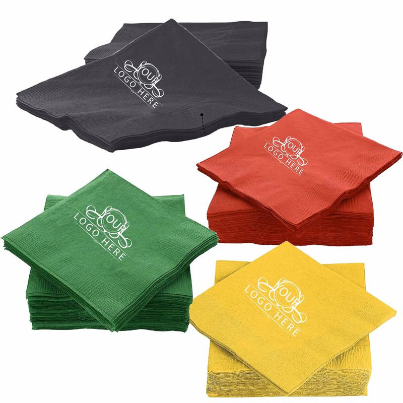 2-Ply Disposable Beverage Cocktail Napkins
