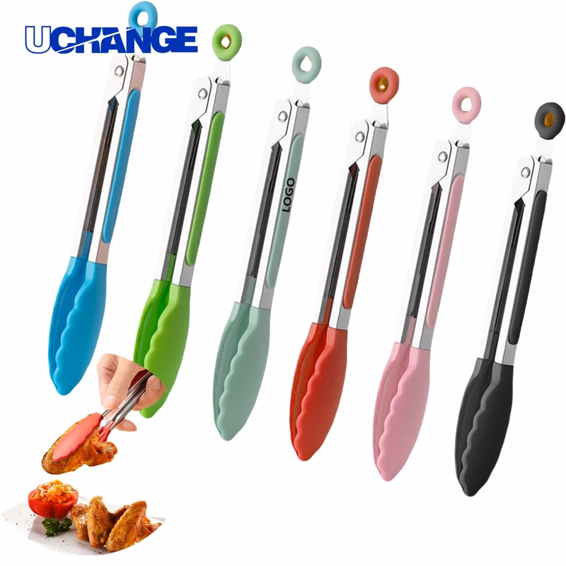 Safety Silicone Kitchen Tongs Tool