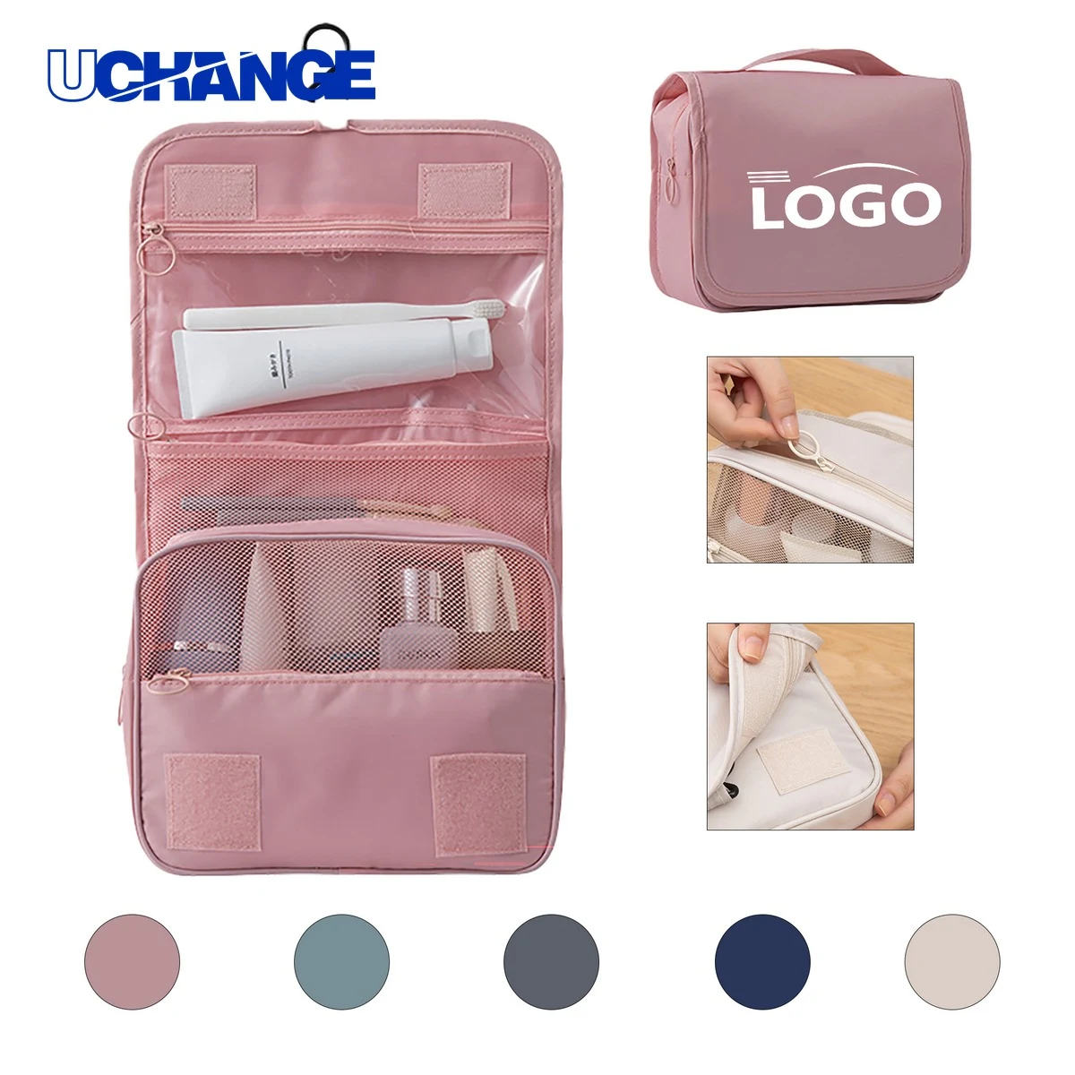 Multi-Compartment Portable Makeup Bag Organizer 1