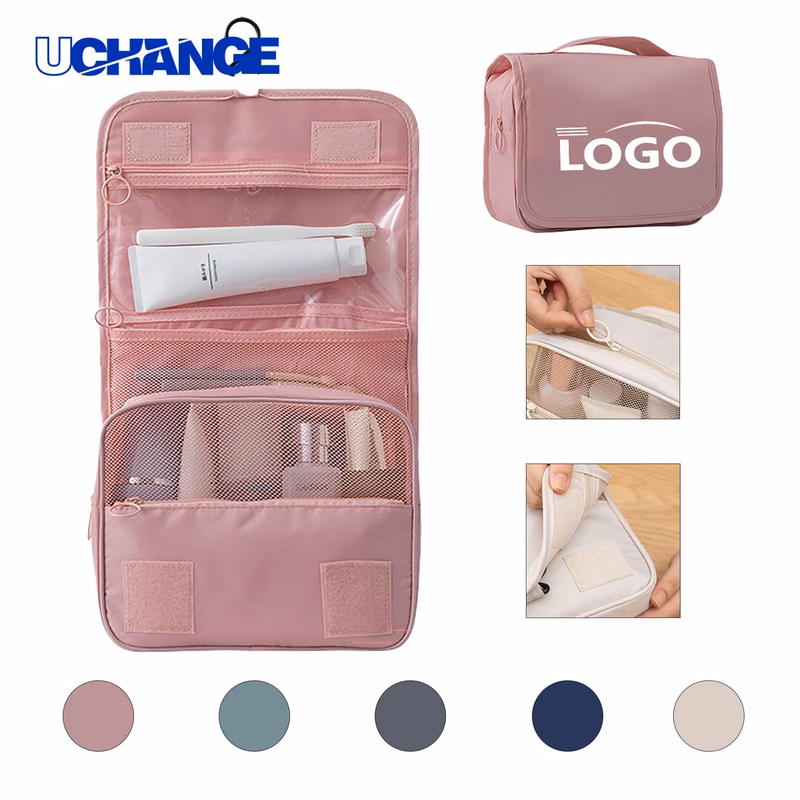 Multi-Compartment Portable Makeup Bag Organizer
