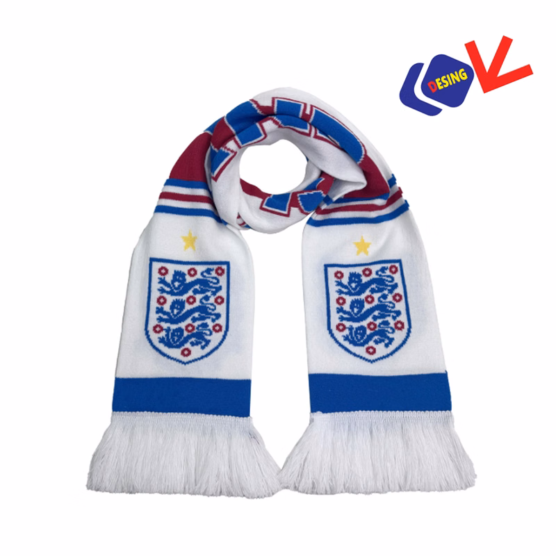 Soccer Scarves Stadium Knit Scarf With Fringe