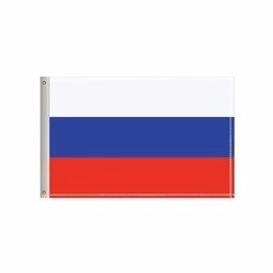 National Flag, Russia, Double-Sided - 60"W x 36"H