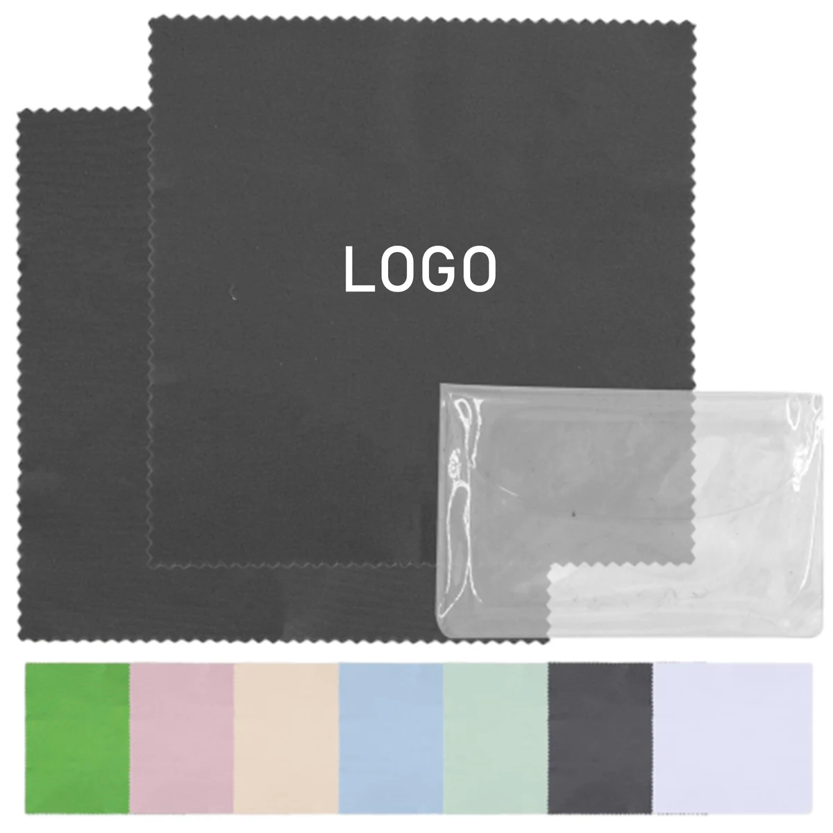 Custom Microfiber Glasses Cleaning Cloth with PVC Sleeve 1