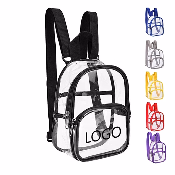 Unisex Clear PVC Mini Backpack