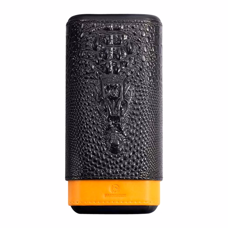 3-Cigar Leather Case