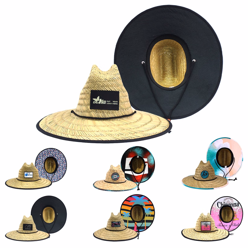 Embroidered Lifeguard Straw Hat