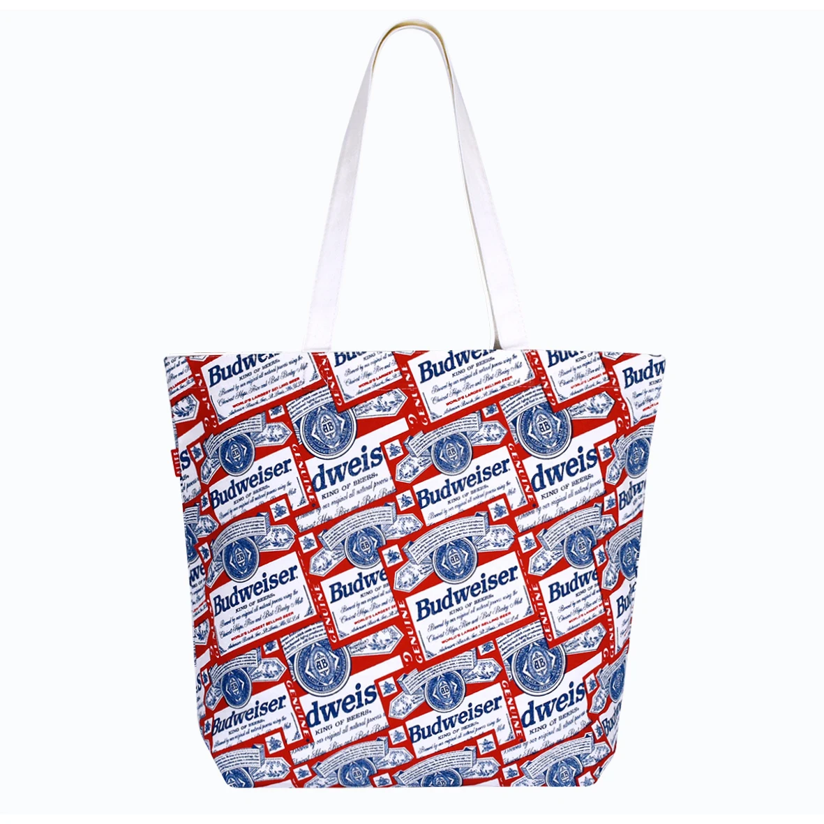 12 Oz. Custom White Cotton CanvasBoat Bag (18"x15"x4") 1