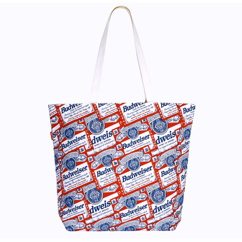 12 Oz. Custom White Cotton CanvasBoat Bag (18"x15"x4")