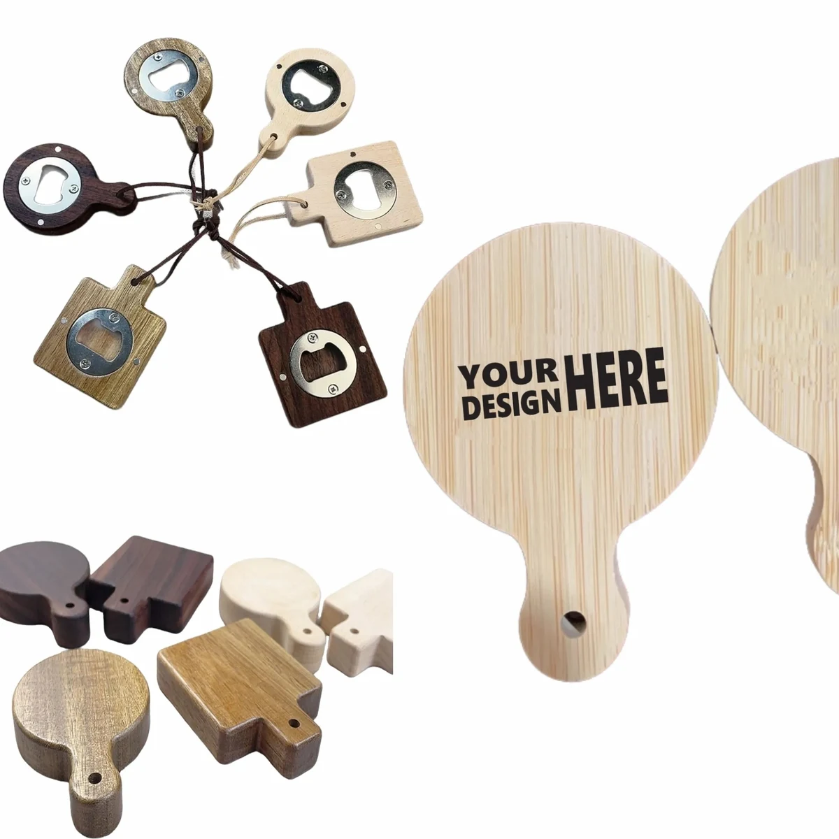 Natural Wood Magnetic Bottle Opener 1