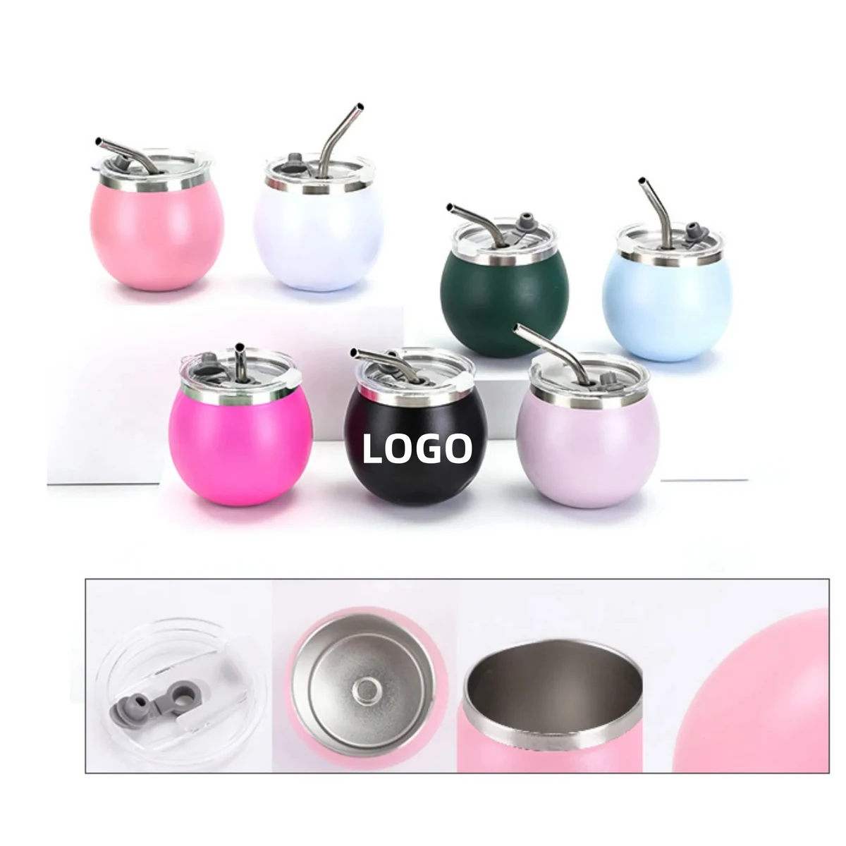 6oz 304 Stainless Steel Mini Water Bottle, custom water bottle with logo imprint 1