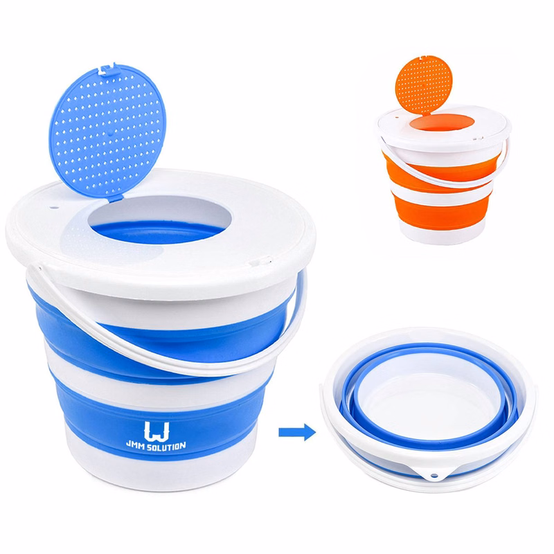 2.6 Gallon Portable Collapsible PP Bucket w/Handle