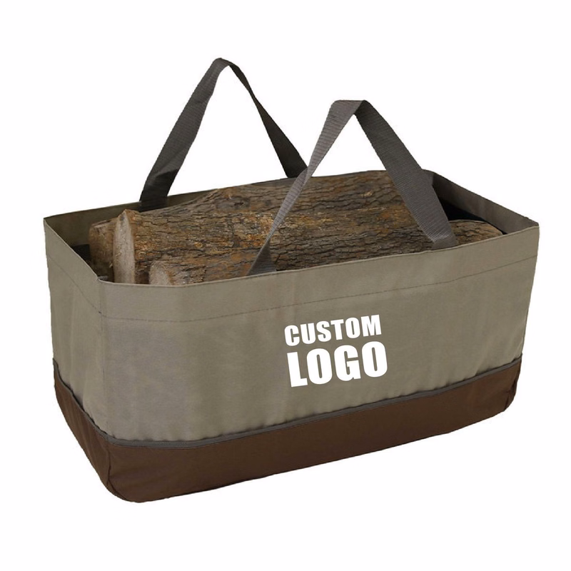 Foldable Oxford Tote Bag for Firewood Carrier/Storage