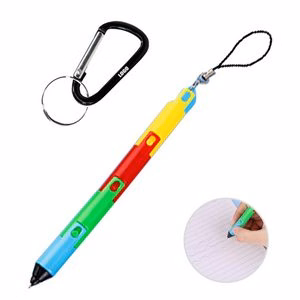 Vibrant Folding Ballpoint Pen With Keychain