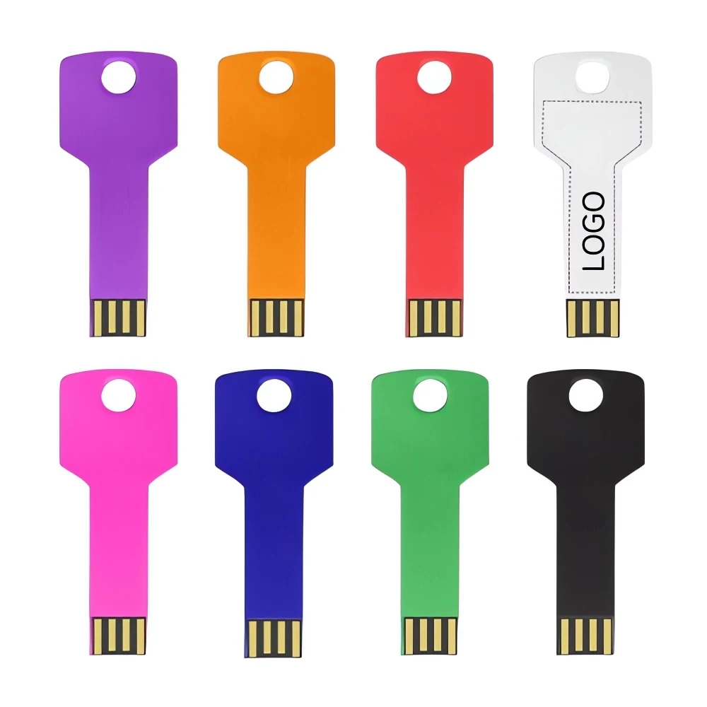 Metal Key-Shaped USB Flash Drive (2GB) 1
