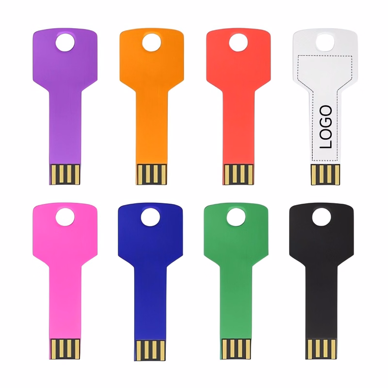 Metal Key-Shaped USB Flash Drive (16GB)