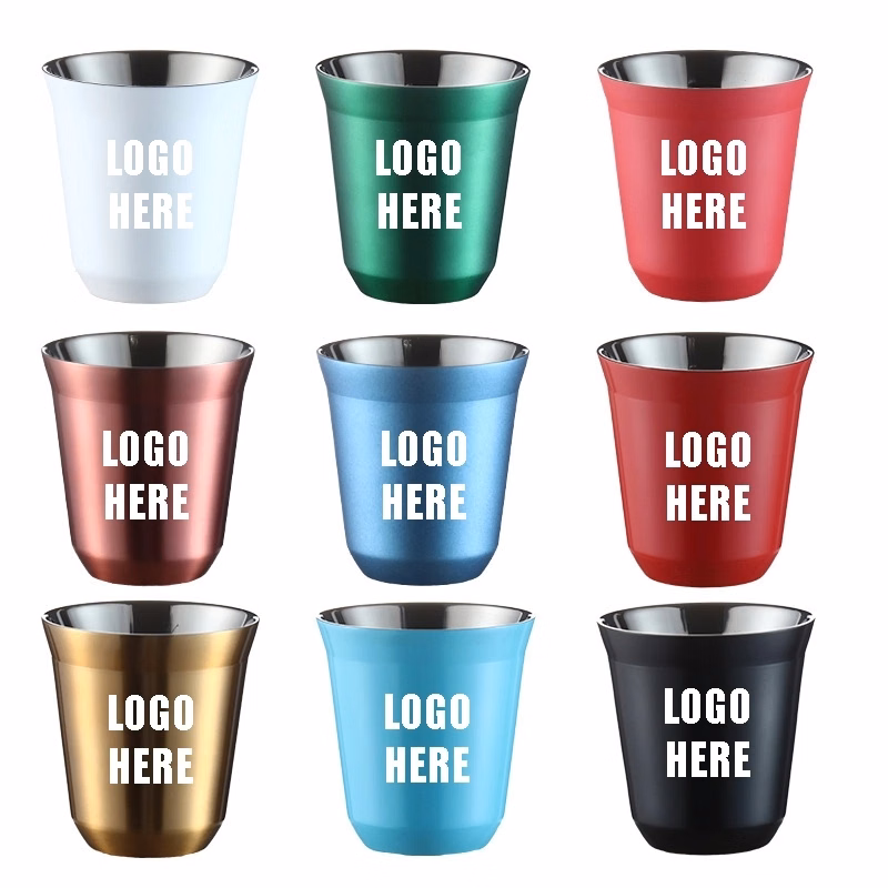 Custom 5.4 oz Stainless Steel Wine Glasses