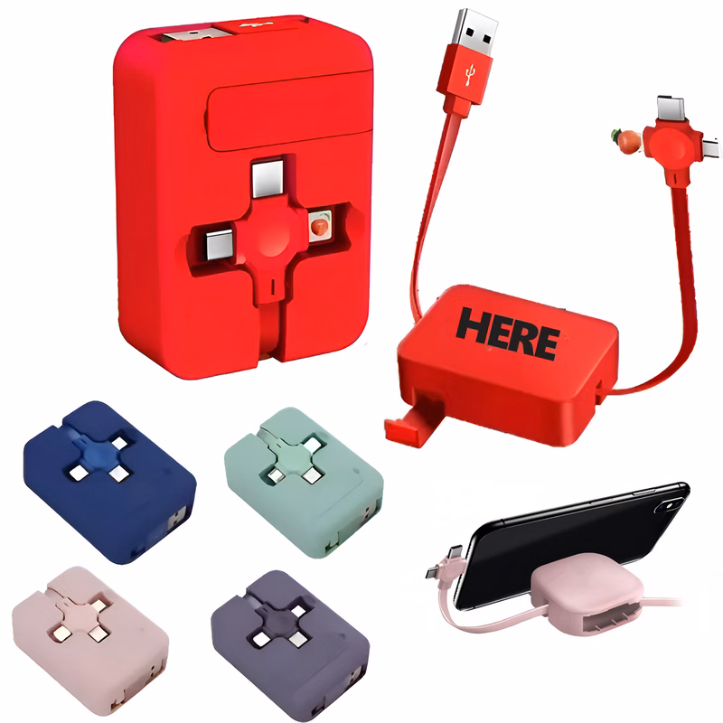 Retractable 4 in 1 Charging Cable