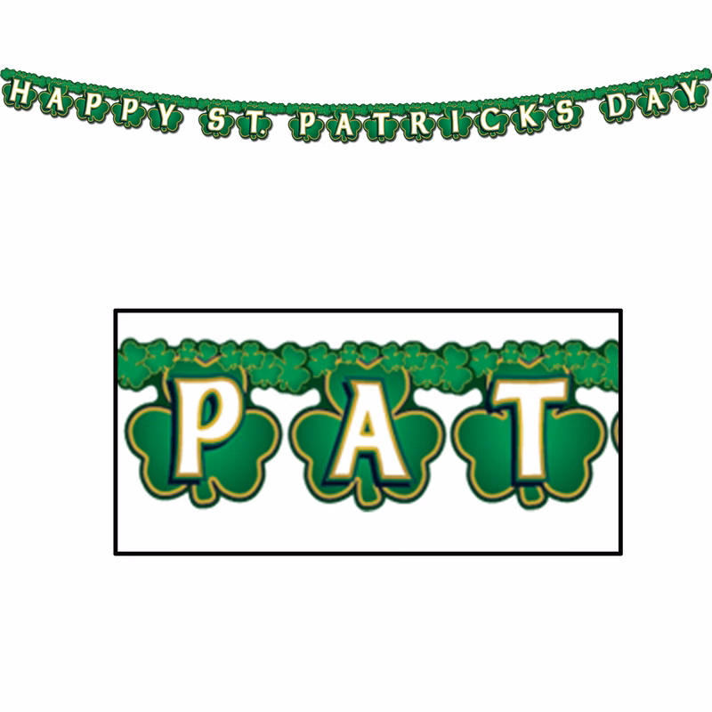 Shamrock Happy St. Patrick's Day Streamer
