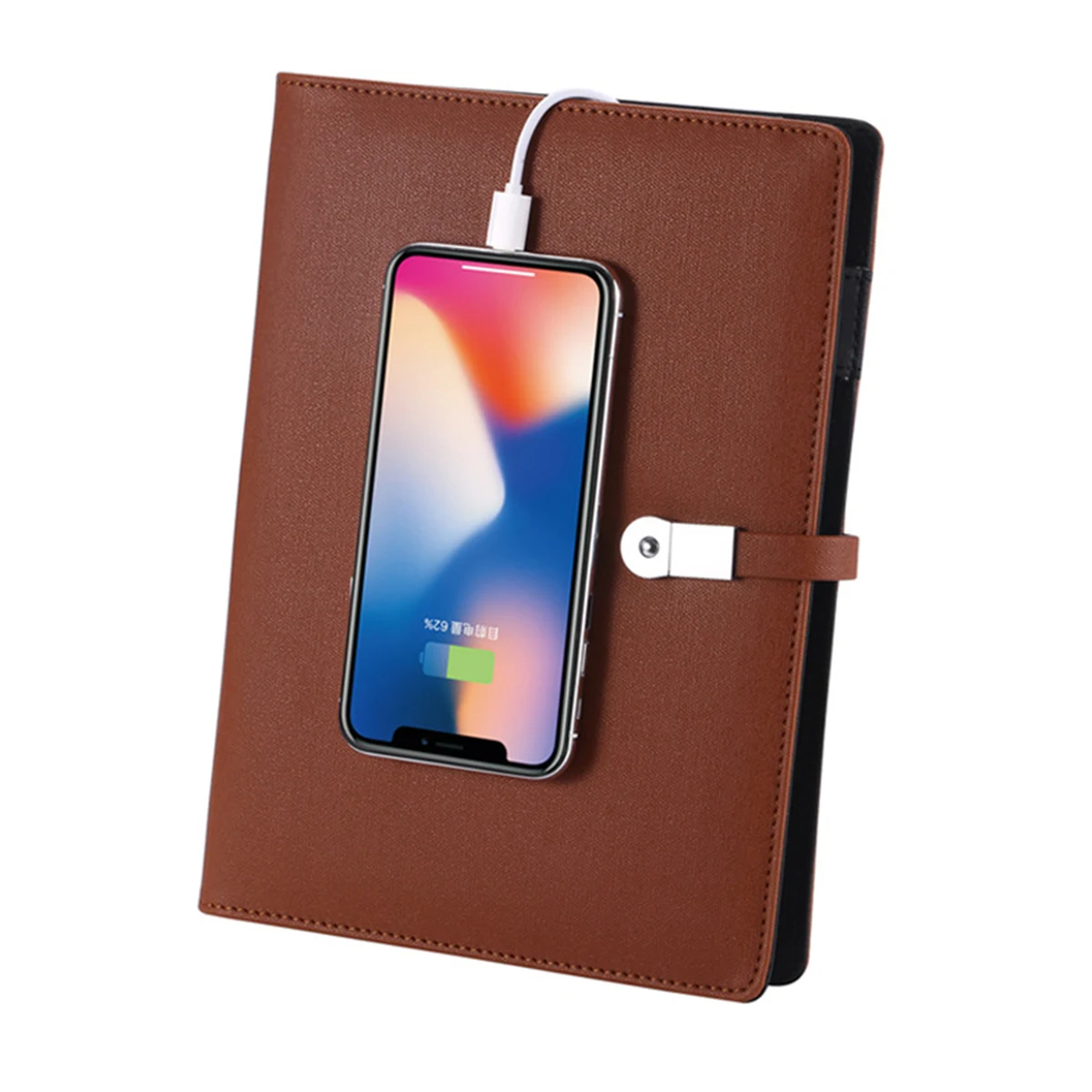 Custom Wireless Charging Notebook With Power Bank 1