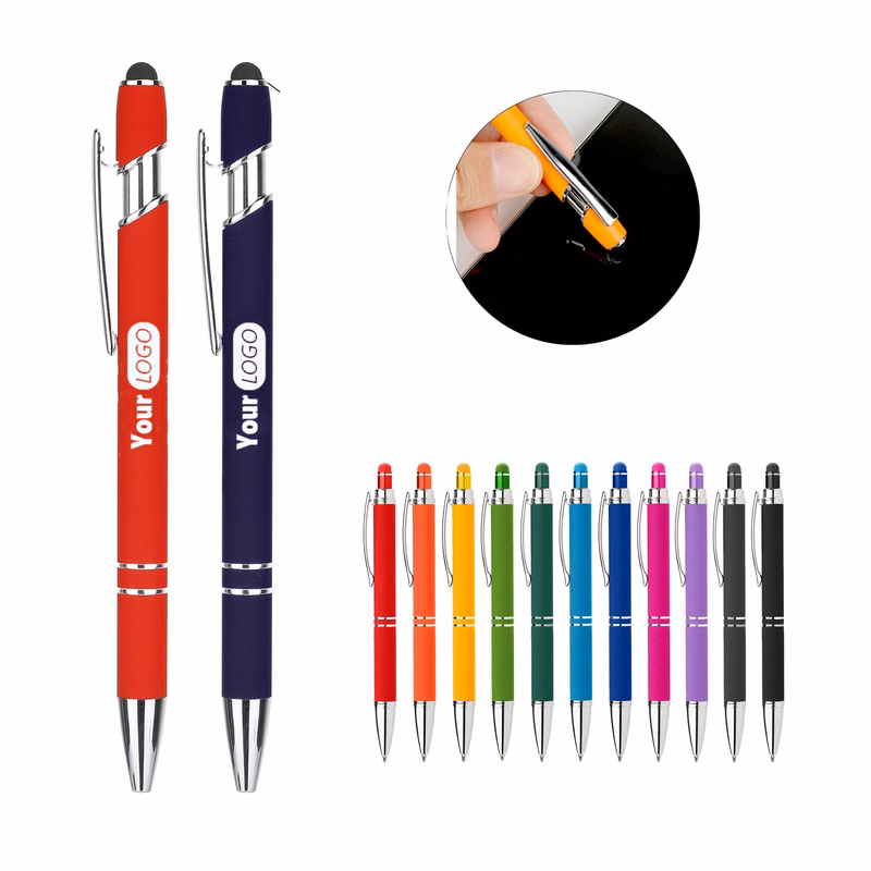 Retractable Ballpoint Pen With Touch Stylus