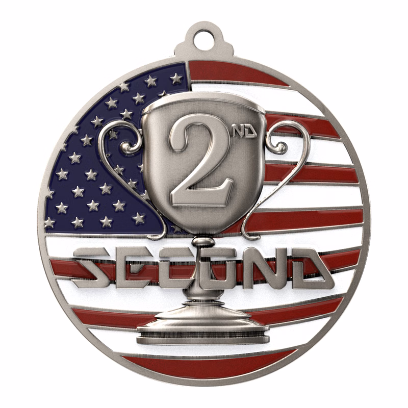 2nd Place Patriotic Medallion (2-3/4")