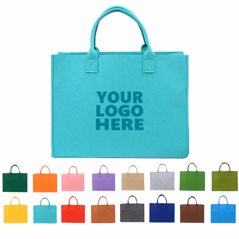 Custom Reusable Durable Felt Tote Bag