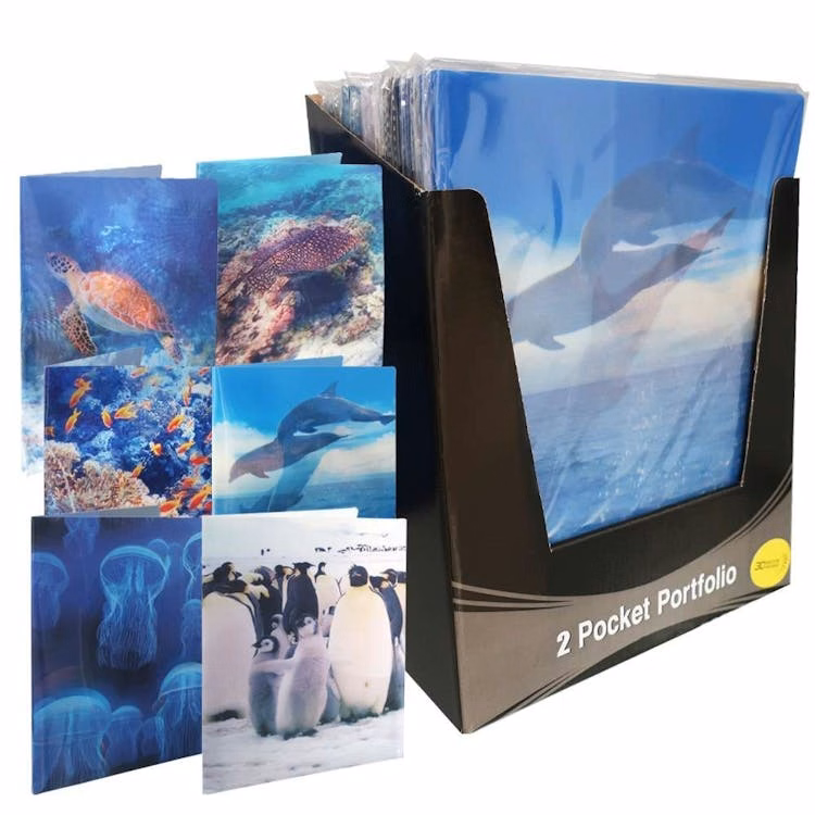 Marine Life 3D Folders - Assorted