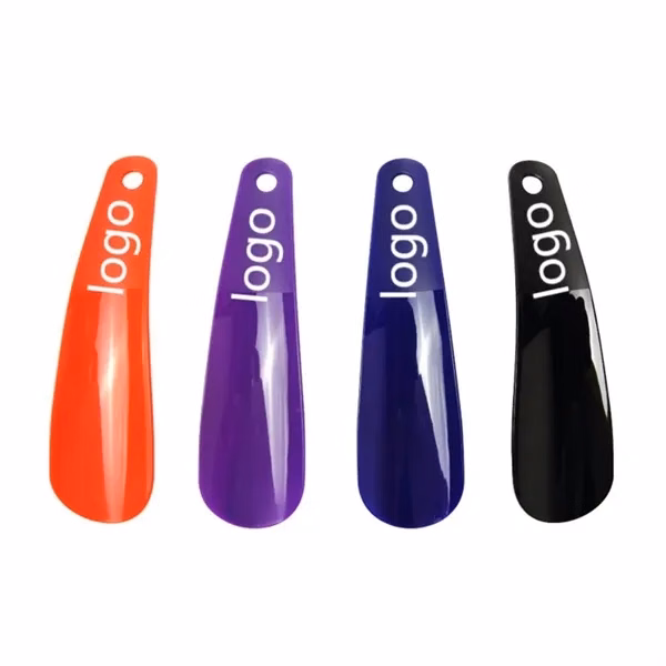 Custom 6.3 Inch Lightweight Plastic Shoe Horn with Easy Slip Design — Travel Promo