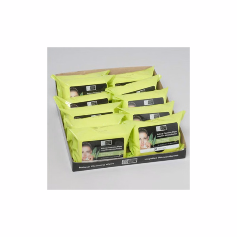 Facial Makeup Cleansing Wipes - Green Tea Extract 30 Count