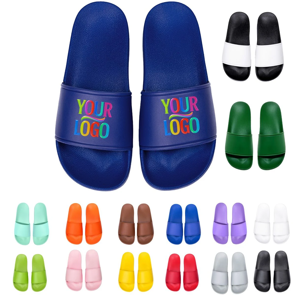Colorful PVC Outdoor Casual Beach Slide Slippers 1