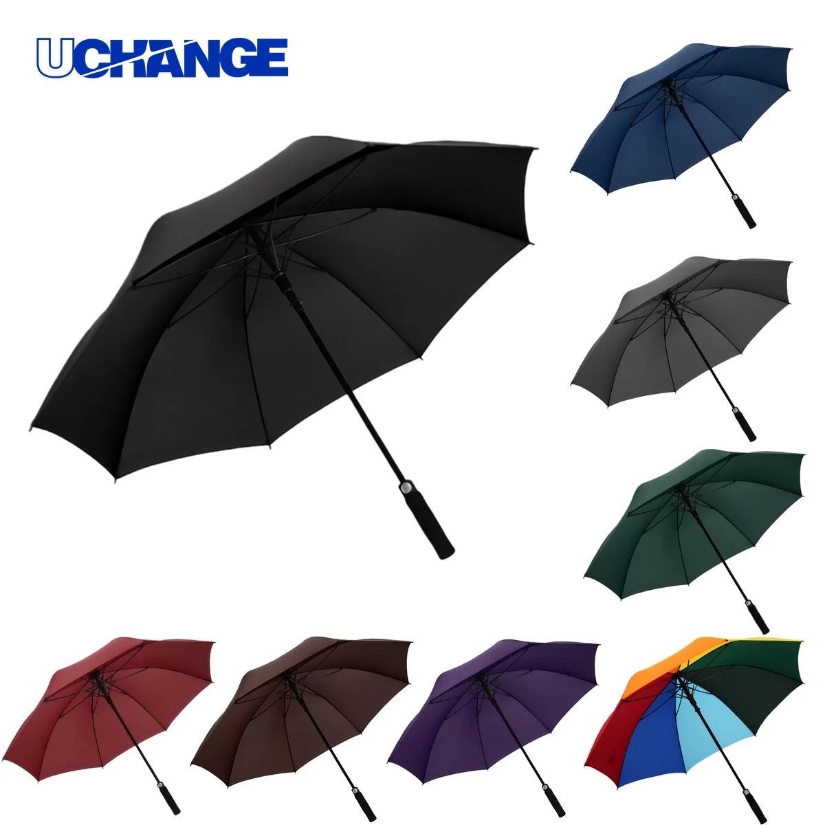 Straight Handle Umbrella for Rain 1