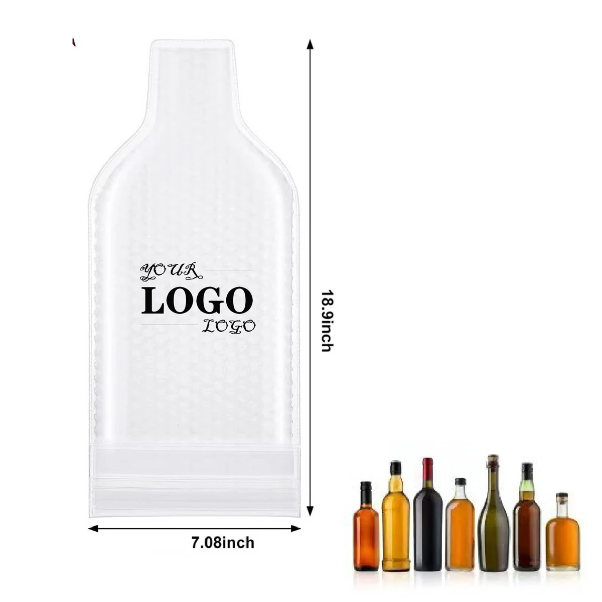 MOQ 10 pcs Leak-Proof Wine Bottle Pouch 1
