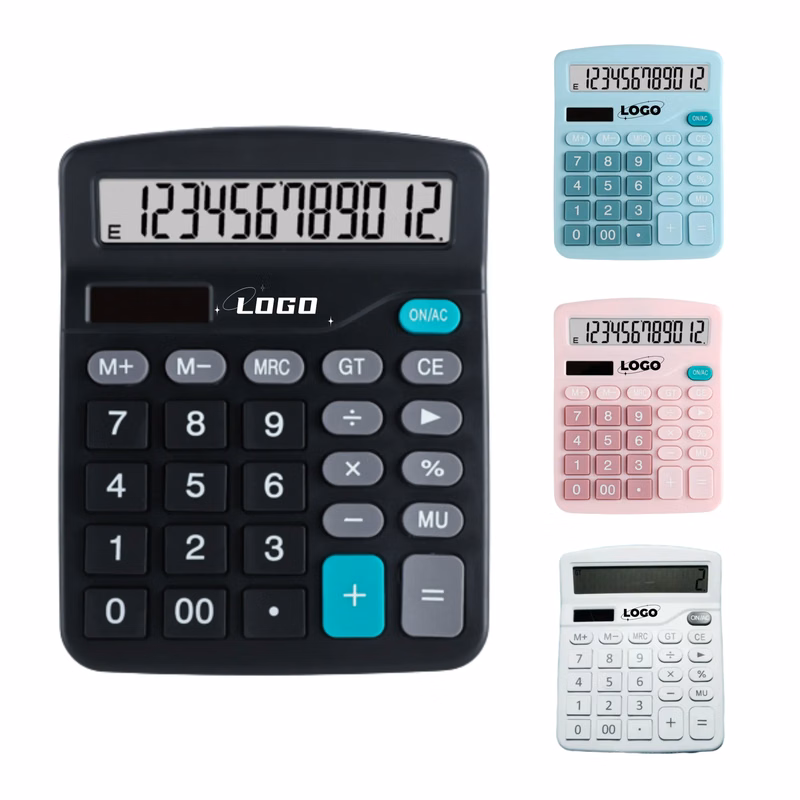 Solar Calculator Dual power 12-Bit MOQ50