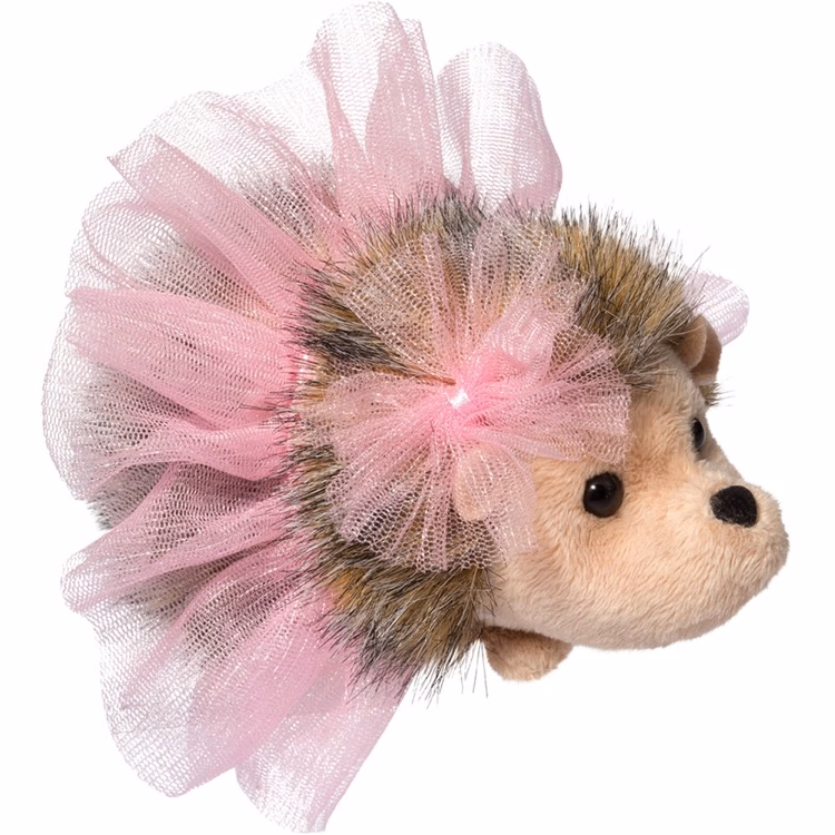 Pink Swirl Tutu Hedgehog Stuffed Animal