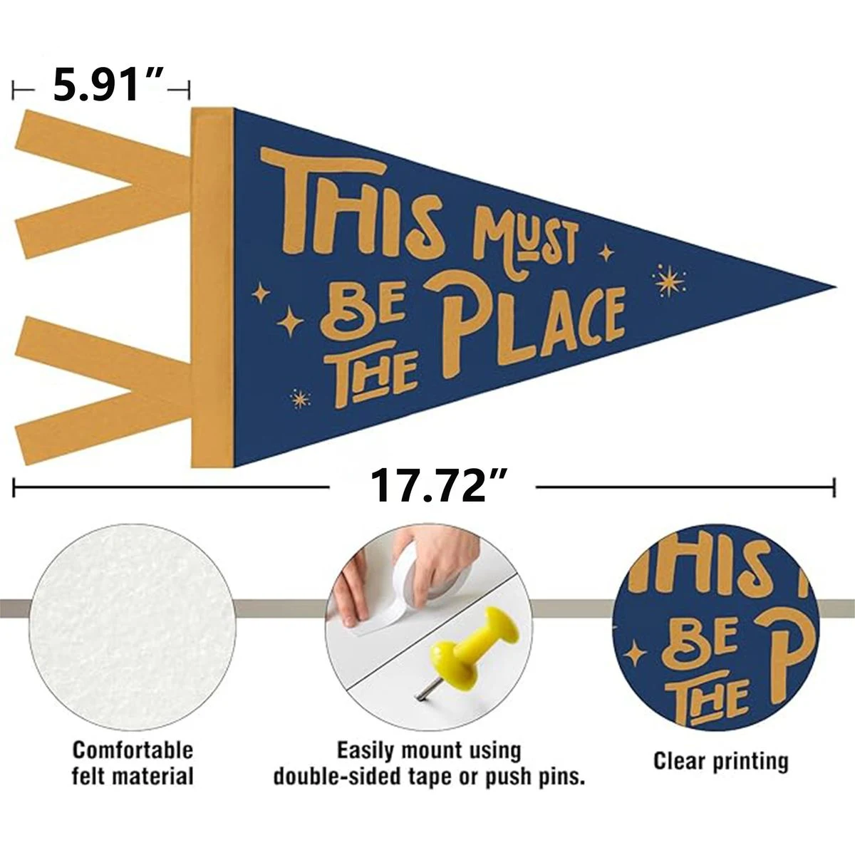 Wall Pennant for Office, Home 1