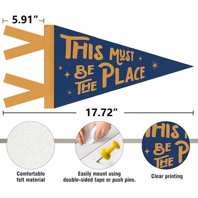 Wall Pennant for Office, Home