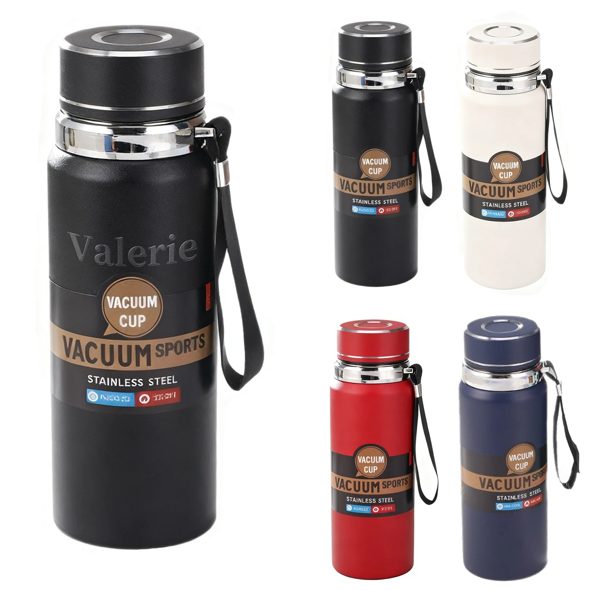 33.8oz Stainless Steel Vacuum Insulated Bottle, custom water bottle with logo imprint 1