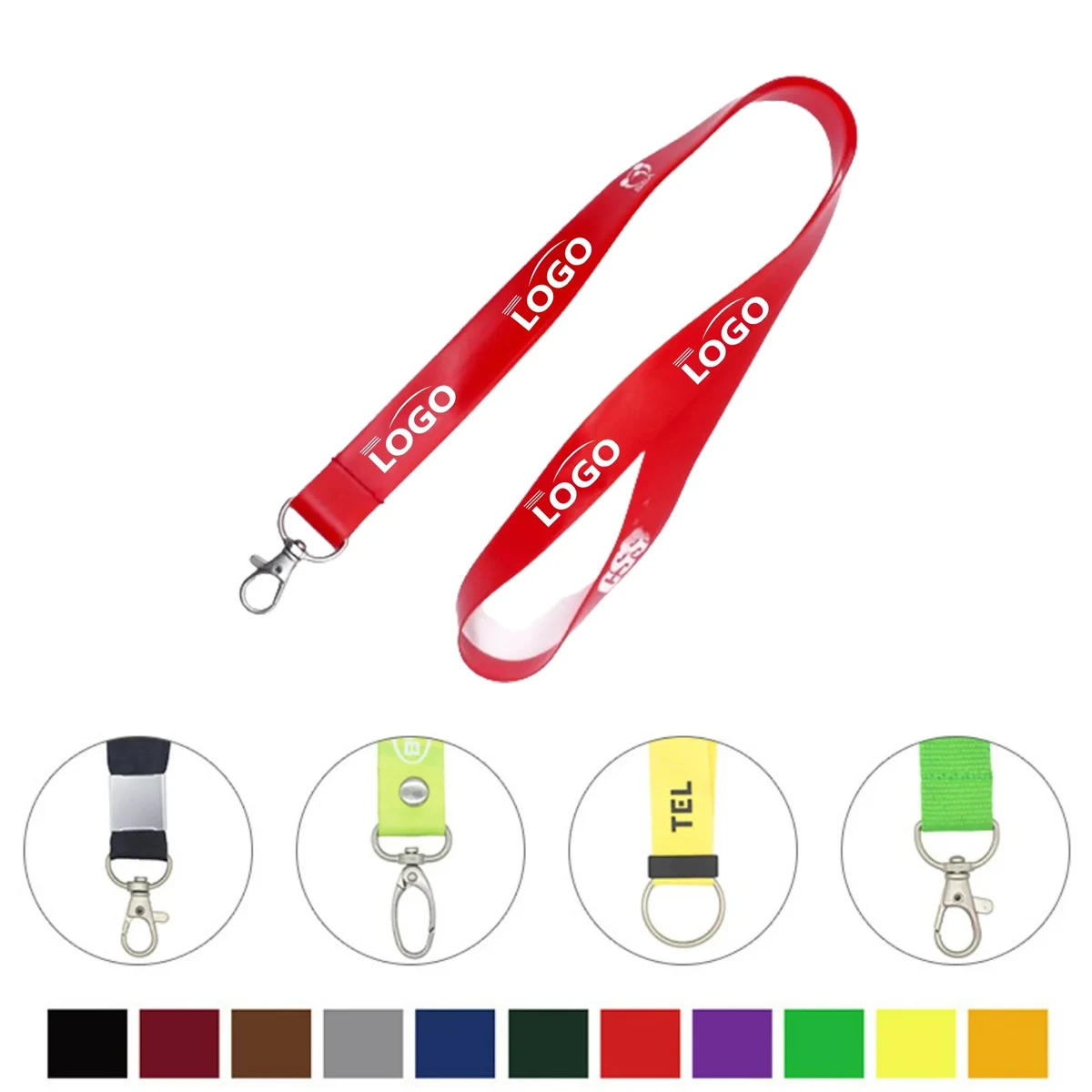 36 Inches Polyester Lobster Clasp Lanyard 1