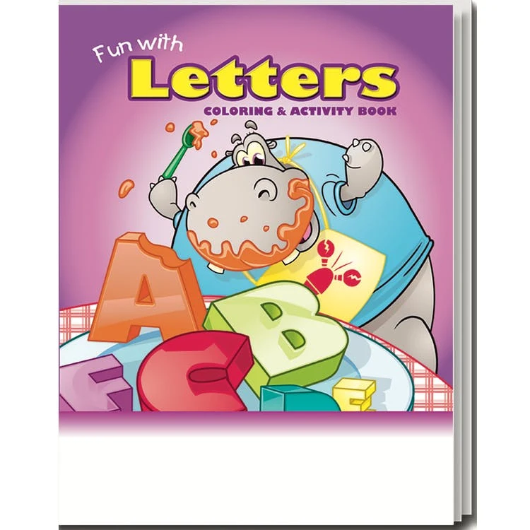 Fun with Letters Coloring Books - Ages 3-9 16 Pages 1
