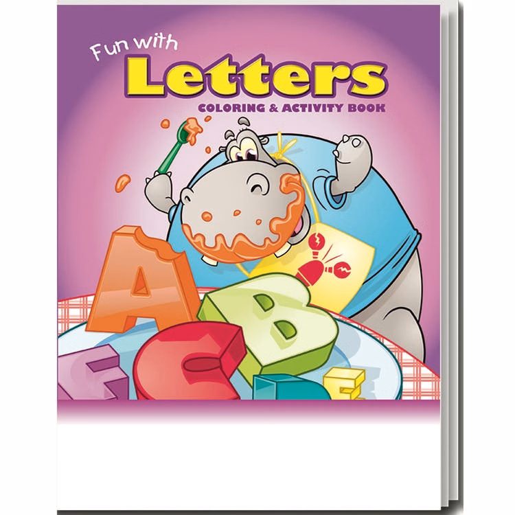Fun with Letters Coloring Books - Ages 3-9 16 Pages